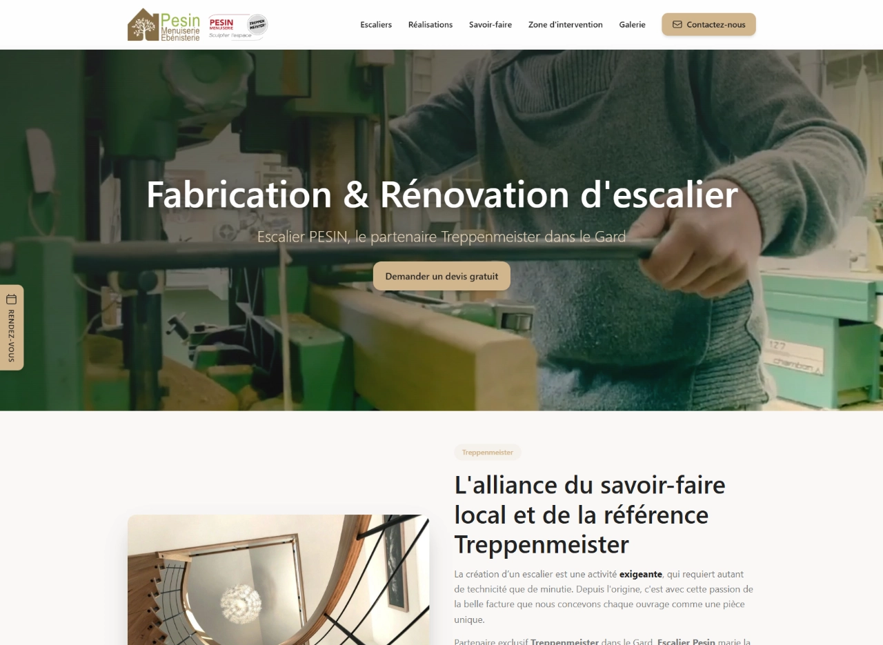 Aperçu du site Escalier Pesin