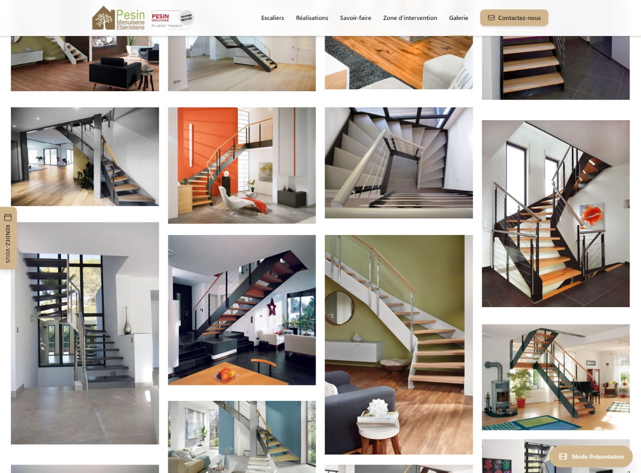 Aperçu du site Escalier Pesin